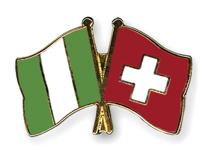 Fahnen Pins Nigeria Schweiz