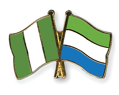 Fahnen Pins Nigeria Sierra-Leone