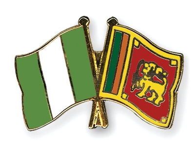 Fahnen Pins Nigeria Sri-Lanka