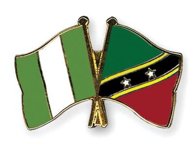 Fahnen Pins Nigeria St-Kitts-und-Nevis