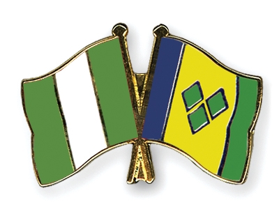 Fahnen Pins Nigeria St-Vincent-und-die-Grenadinen