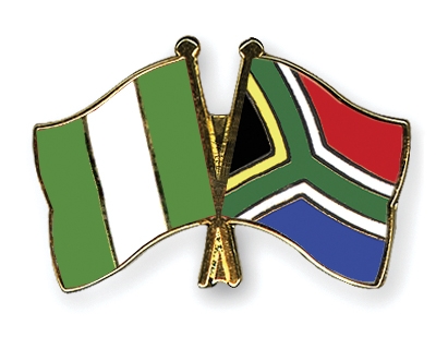 Fahnen Pins Nigeria Sdafrika