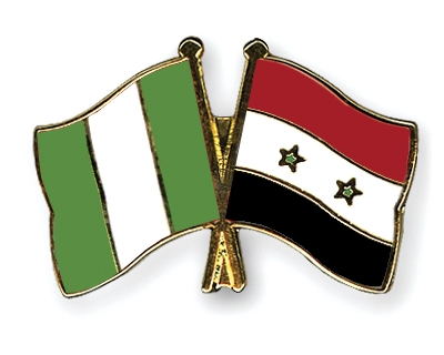 Fahnen Pins Nigeria Syrien