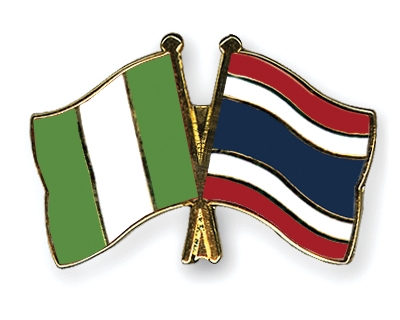 Fahnen Pins Nigeria Thailand