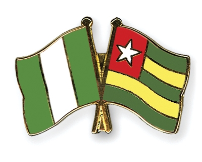 Fahnen Pins Nigeria Togo