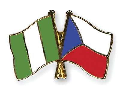 Fahnen Pins Nigeria Tschechische-Republik