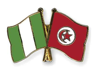 Fahnen Pins Nigeria Tunesien