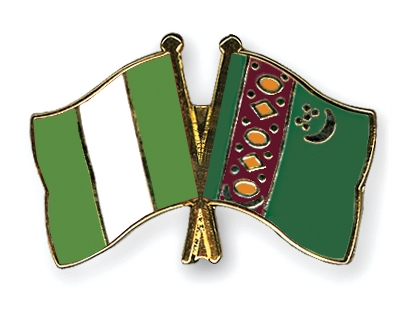 Fahnen Pins Nigeria Turkmenistan