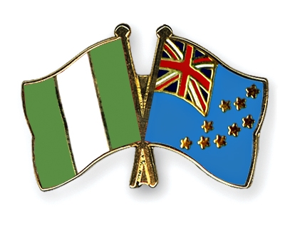 Fahnen Pins Nigeria Tuvalu