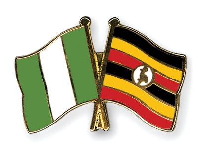 Fahnen Pins Nigeria Uganda