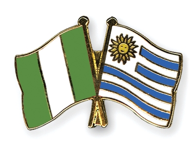 Fahnen Pins Nigeria Uruguay