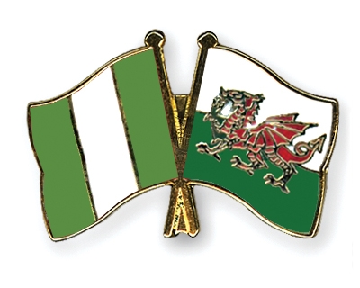 Fahnen Pins Nigeria Wales
