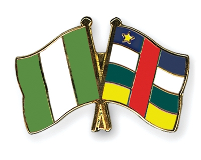 Fahnen Pins Nigeria Zentralafrikanische-Republik