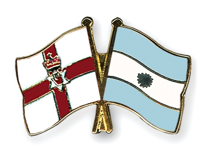 Fahnen Pins Nordirland Argentinien