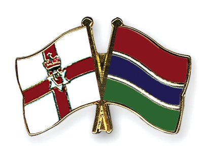 Fahnen Pins Nordirland Gambia