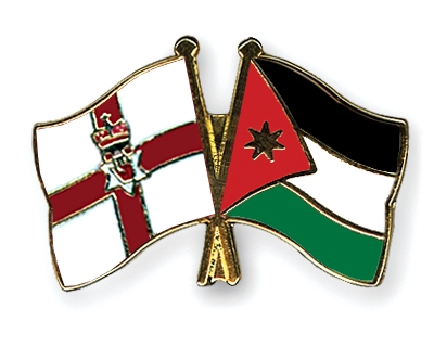 Fahnen Pins Nordirland Jordanien