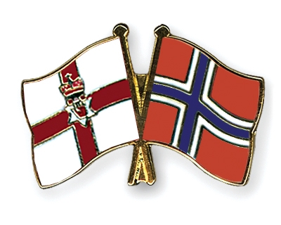 Fahnen Pins Nordirland Norwegen