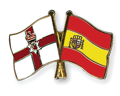 Fahnen Pins Nordirland Spanien