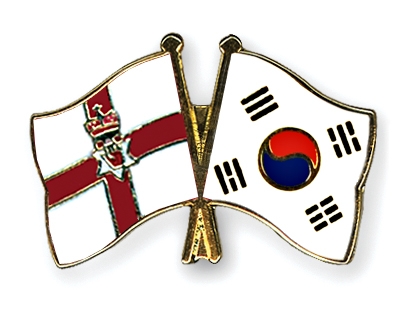 Fahnen Pins Nordirland Sdkorea