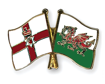 Fahnen Pins Nordirland Wales