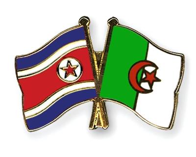 Fahnen Pins Nordkorea Algerien