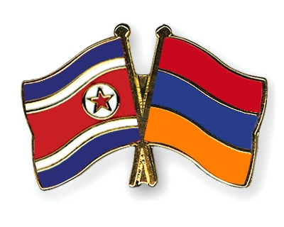 Fahnen Pins Nordkorea Armenien