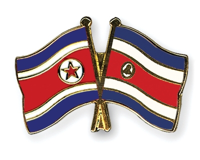 Fahnen Pins Nordkorea Costa-Rica