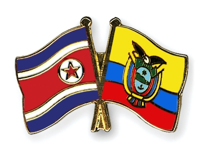 Fahnen Pins Nordkorea Ecuador