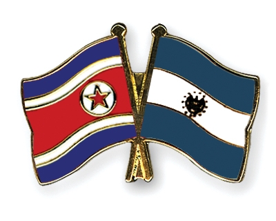 Fahnen Pins Nordkorea El-Salvador