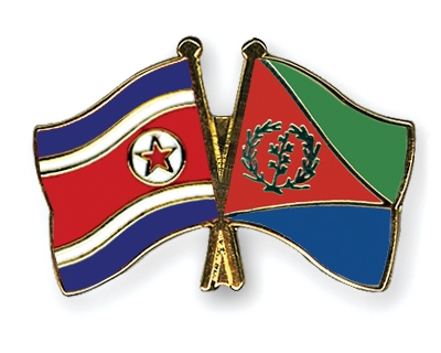 Fahnen Pins Nordkorea Eritrea