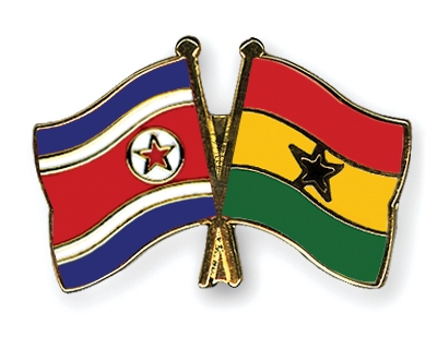 Fahnen Pins Nordkorea Ghana