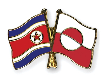 Fahnen Pins Nordkorea Grnland