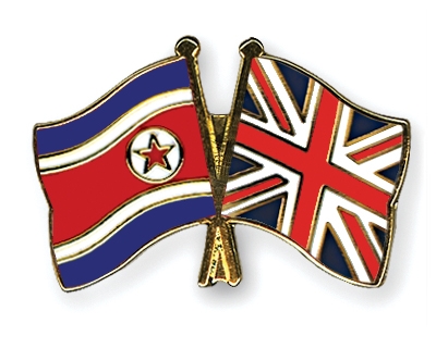 Fahnen Pins Nordkorea Grossbritannien