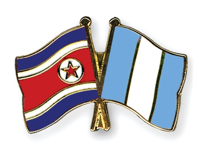 Fahnen Pins Nordkorea Guatemala