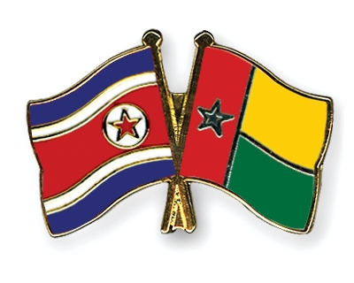 Fahnen Pins Nordkorea Guinea-Bissau