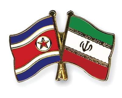 Fahnen Pins Nordkorea Iran