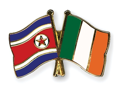 Fahnen Pins Nordkorea Irland