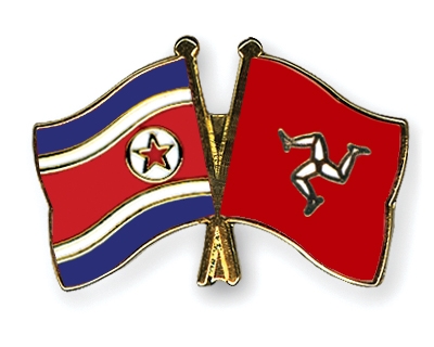Fahnen Pins Nordkorea Isle-of-Man