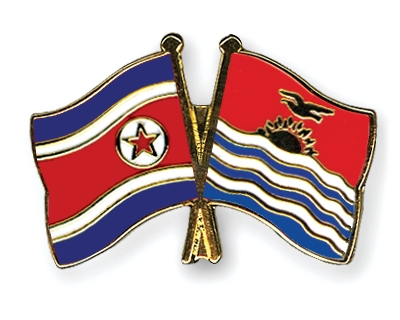 Fahnen Pins Nordkorea Kiribati