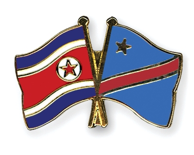 Fahnen Pins Nordkorea Kongo-Demokratische-Republik