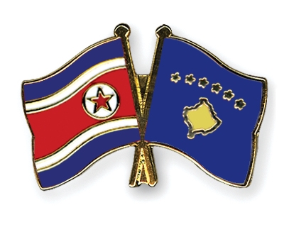 Fahnen Pins Nordkorea Kosovo