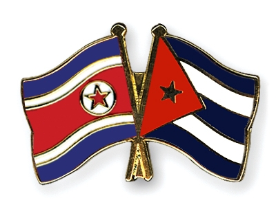Fahnen Pins Nordkorea Kuba