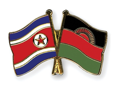 Fahnen Pins Nordkorea Malawi