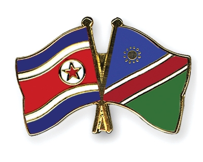 Fahnen Pins Nordkorea Namibia