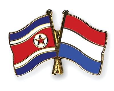Fahnen Pins Nordkorea Niederlande