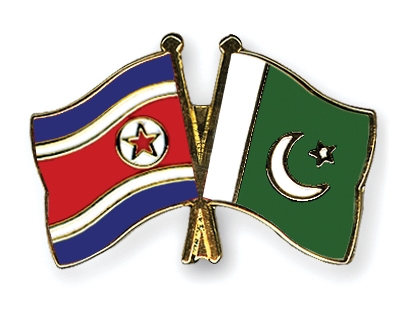 Fahnen Pins Nordkorea Pakistan
