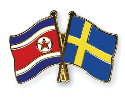 Fahnen Pins Nordkorea Schweden