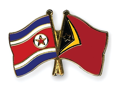Fahnen Pins Nordkorea Timor-Leste