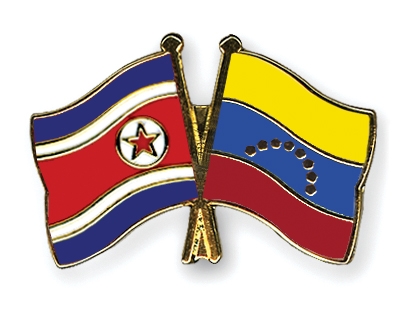 Fahnen Pins Nordkorea Venezuela