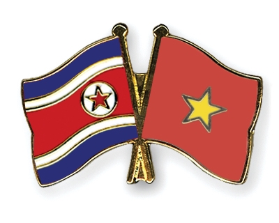 Fahnen Pins Nordkorea Vietnam
